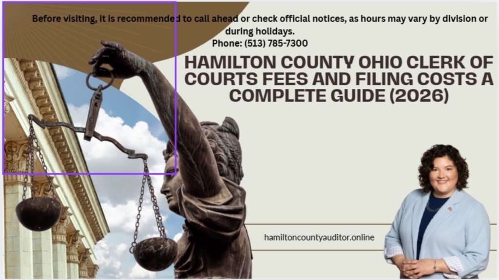 Hamilton County Ohio Clerk of Courts Fees and Filing Costs