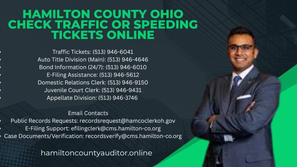 Hamilton County Ohio Check Traffic or Speeding Tickets Online